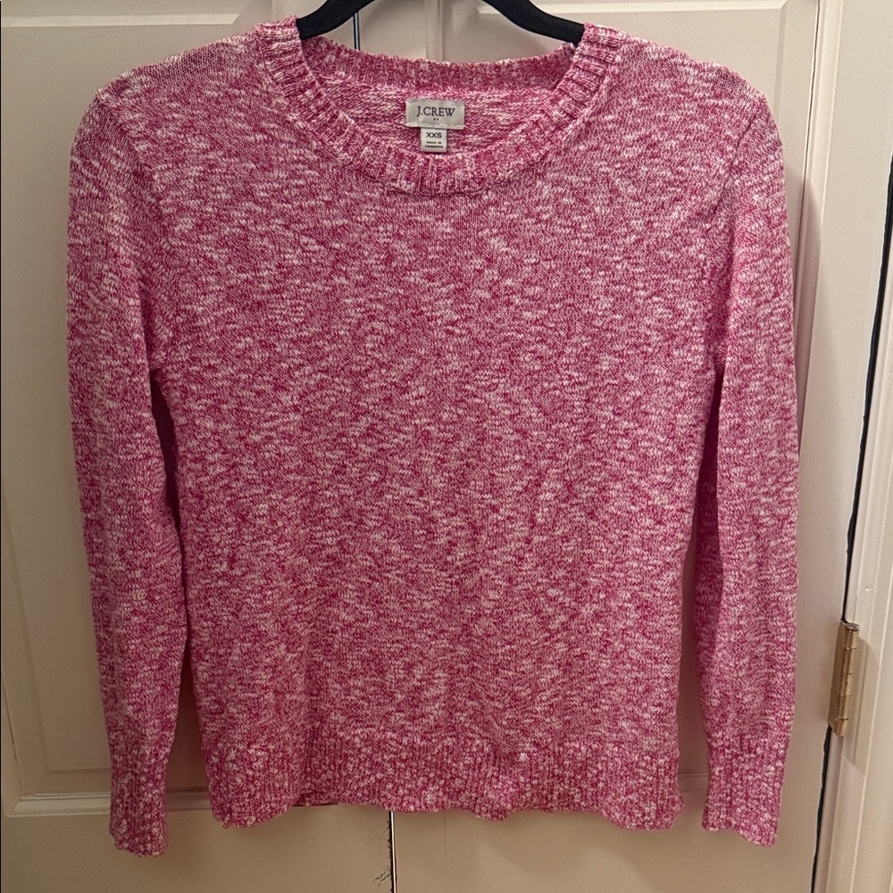 J. Crew Marled Pink Knit Sweater